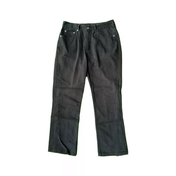 Lois Black Denim Jeans Celana Panjang Original Second Merch Japan Korea Brand Vintage Retro Y2K USA 