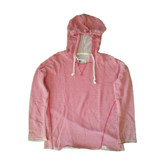 Billabong Striped Red and White Hoodie Jaket Jacket Original Second Merch Japan Korea Brand Vintage 