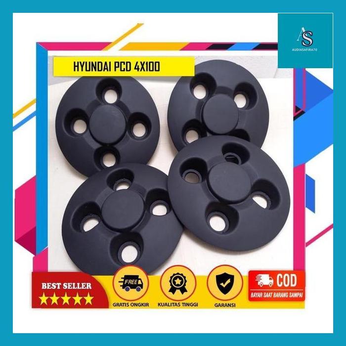 Audi_ Hyundia Dop Velg Kaleng 4X100 1 Set Isi 4 Pcs Hight Qualiti Toyota Yaris, Mazda2, Honda Jazz, 