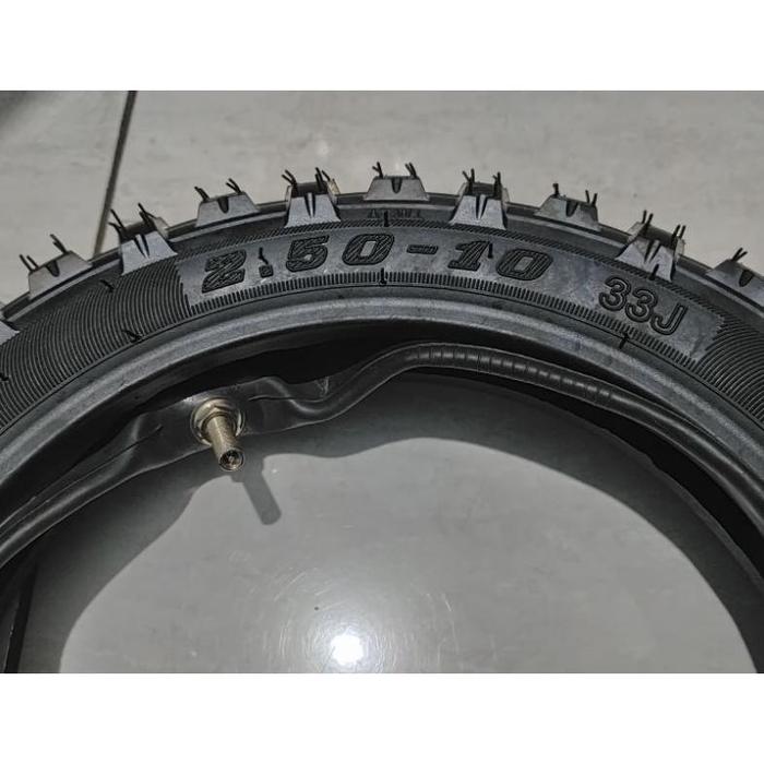 Ban luar dan dalam mini trail 2.50-10 mesin tarik 2 tak 49cc - Ban mini trail ring 10 - 2.50 mesin t