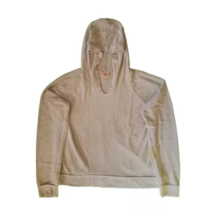 Mossimo White Fluffy Sherpa Basic Woman Hoodie Cewek Wanita Original Second Merch Japan Korea Brand 