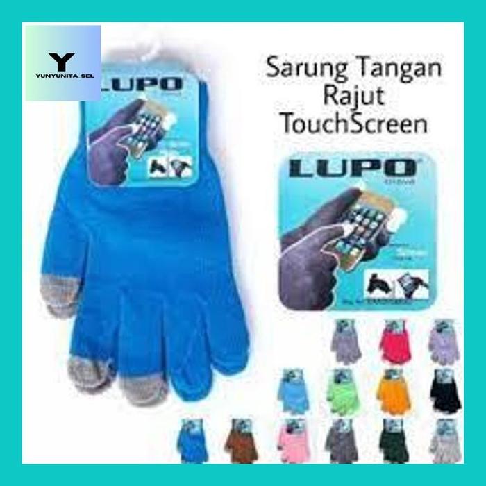 YUNYUN** SARUNG TANGAN TOUCH SCREEN LAYAR SENTUH ANDROID HANDPHONE HP GLOVE TOUCHSCREEN RAJUT MURAH