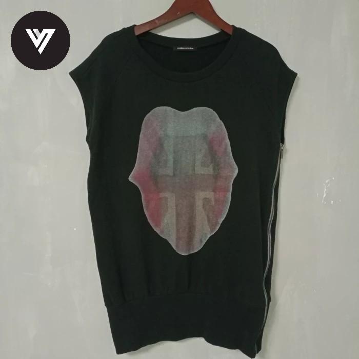 Baju the Rolling Stones bibir lidah UK bendera inggris baby terry kaos panjang korea union jack