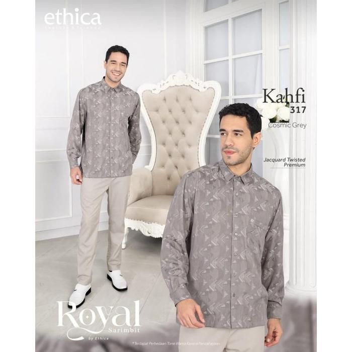 Baju Couple Keluarga Lebaran + Ethica Royal 26 Cosmic Grey + Ori Brand Terbaru 100% Original