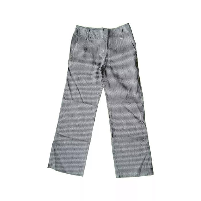 Anne Klein New York Blue Striped Trousers Long Pants Celana Panjang Bahan Original Second Merch Japa