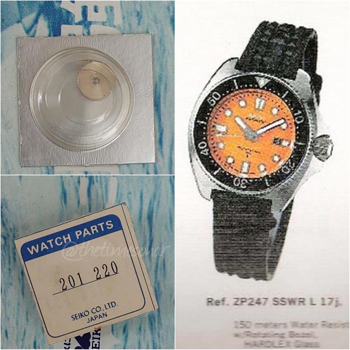 201220 Barell & Mainpring inside for Seiko cal. 2201A/2205A/2206A