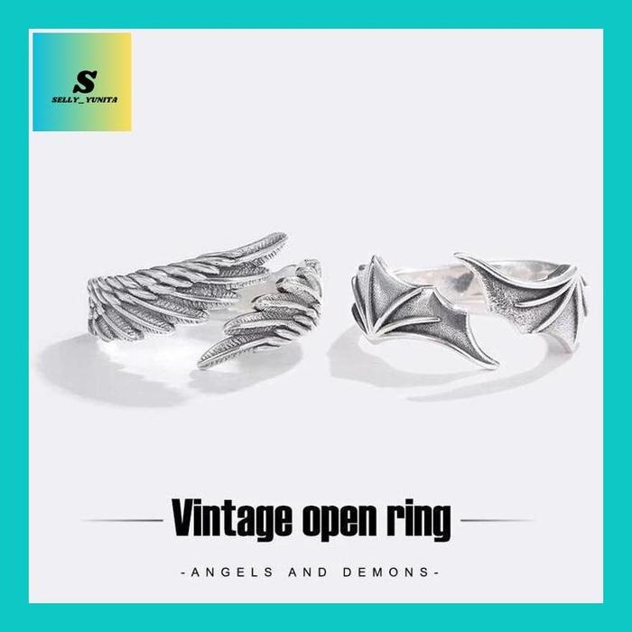 SELLYY** CINCIN SAYAP IBLIS MALAIKAT ADJUSTABLE