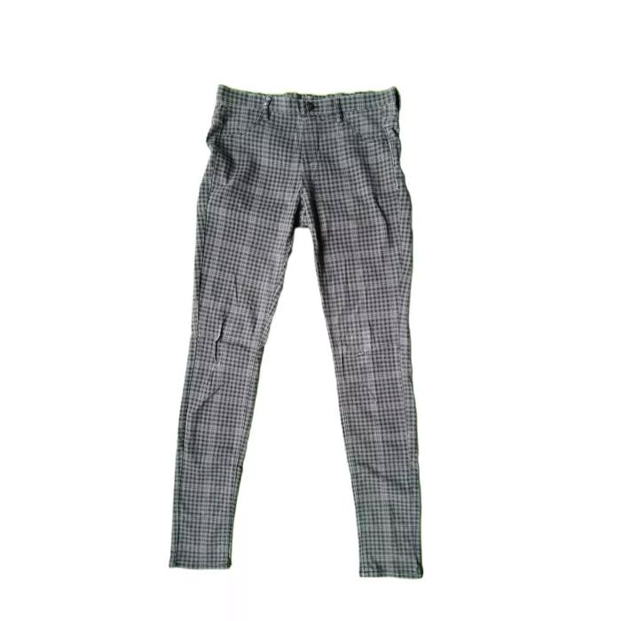UNIQLO Plaid Grey Long Pants Celana Panjang Original Second Merch Japan Korea Brand Vintage Retro Y2