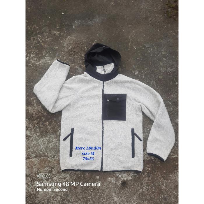 jaket sherpa merc london not uniqlo