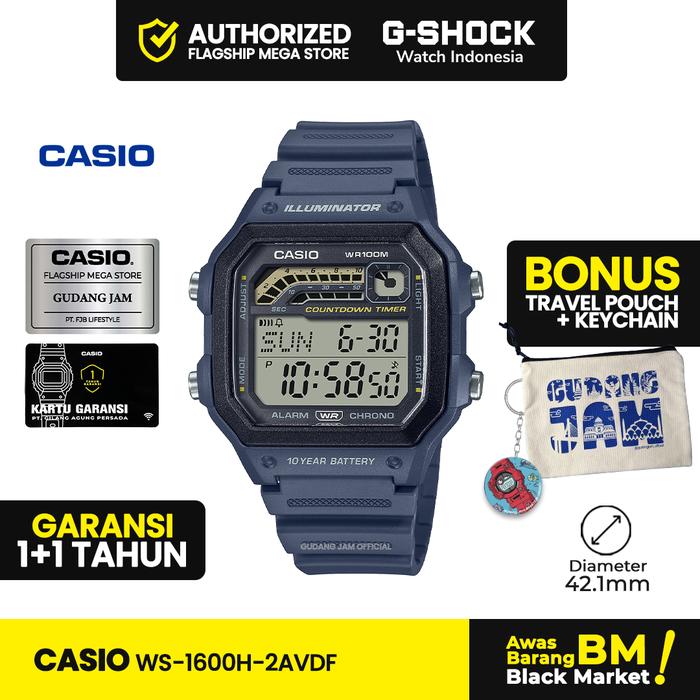 Casio General WS-1600H-2AVDF WS-1600H WS-1600 WS1600H WS 1600H Watches