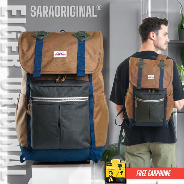 Eiger MILEAGE 2.0 BACKPACK 25L Tas Ransel Daypack Pria Original