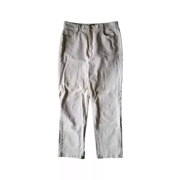 66Girls White Chino Long Pants Celana Panjang Original Second Merch Japan Korea Brand Vintage Retro 