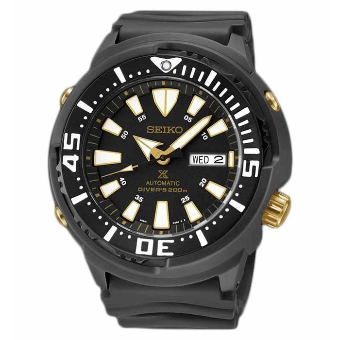 Jam Tangan Pria Seiko Prospex SRP641K1 Automatic Monster Baby Tuna Original - Tali Karet - Black Gol
