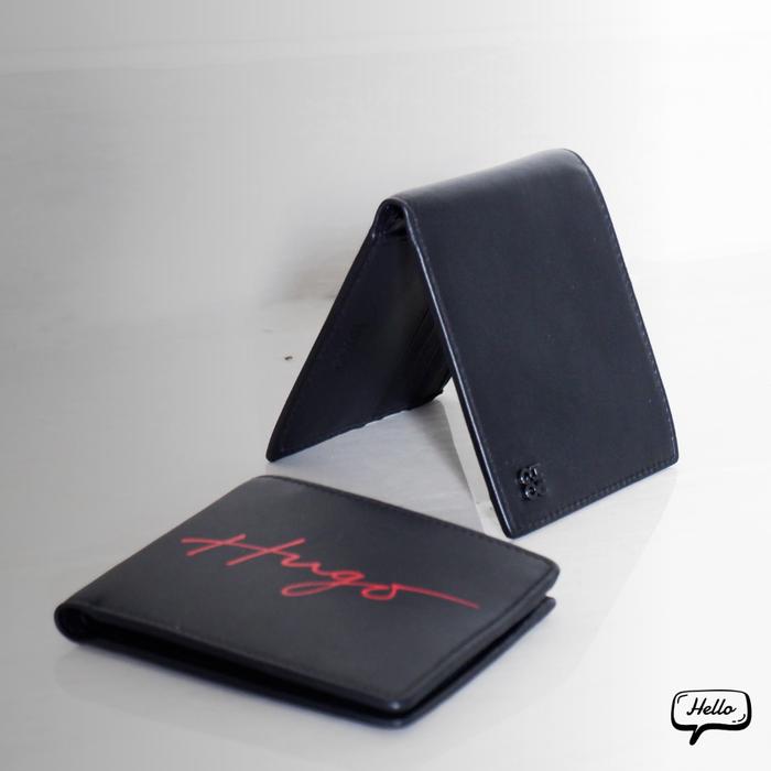 BOSS HUGOBOSS hugo boss - Handwritten Logo Wallet in black Dompet