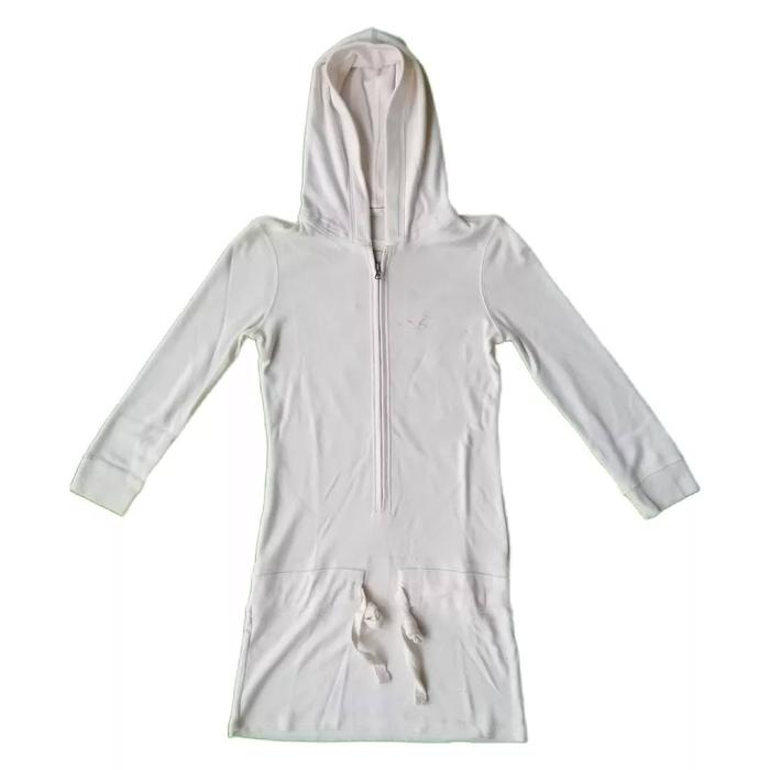 Hollister California White Long Woman Hoodie Jaket Jacket Outer Cewek Wanita Original Second Merch J