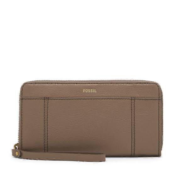 dompet wanita fossil jori flap clutch vintage khaki jb