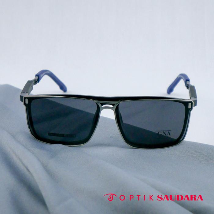 Optik Saudara - Frame Gna - Kacamata Pria Model Clip On Elegant Fashionable F GNA M5546 C5 54 CLIP O