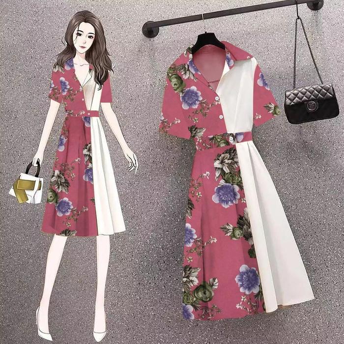 Linz Shop Dress Wanita Magno Bunga