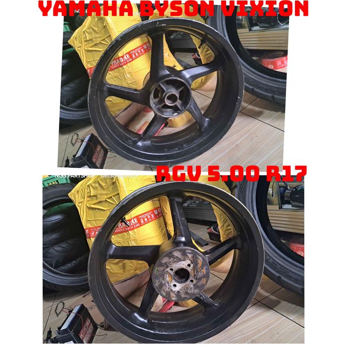 velg belakang rgv lebar uk 5 inch ring 17 copotan for yamaha byson vixion scorpio r15 mx king