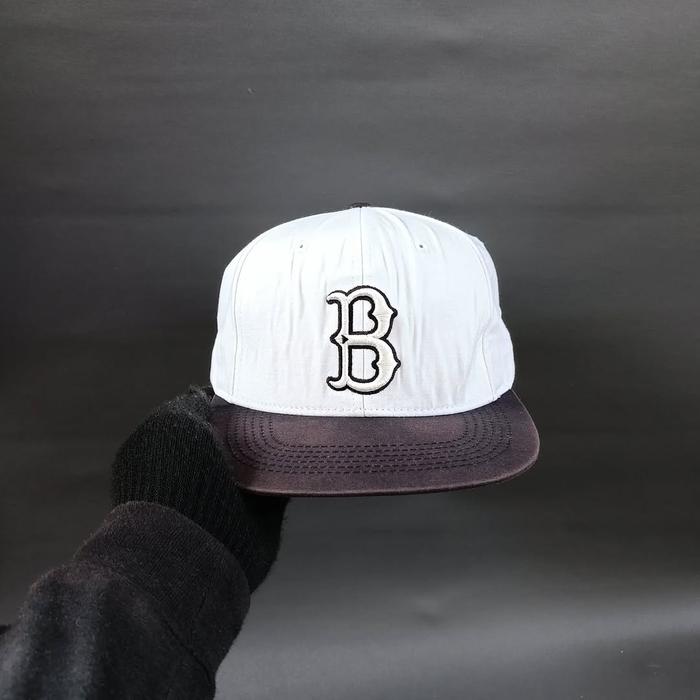 Topi Snapback Unisex Pria Wanita BOSTON RED SOX MLB Original