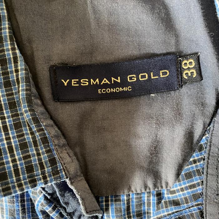 YESMAN GOLD KEMEJA BOXY SIZE M biru dongker