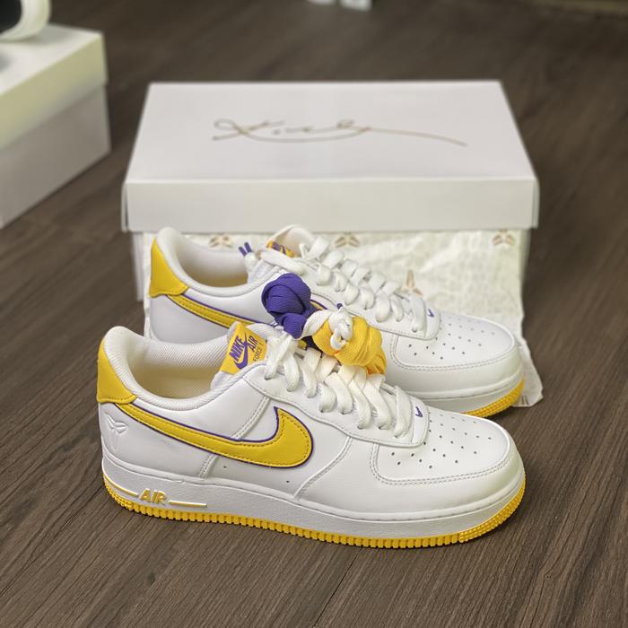 Nike Air Force 1 x Kobe Bryant LA Lakers Home White Original