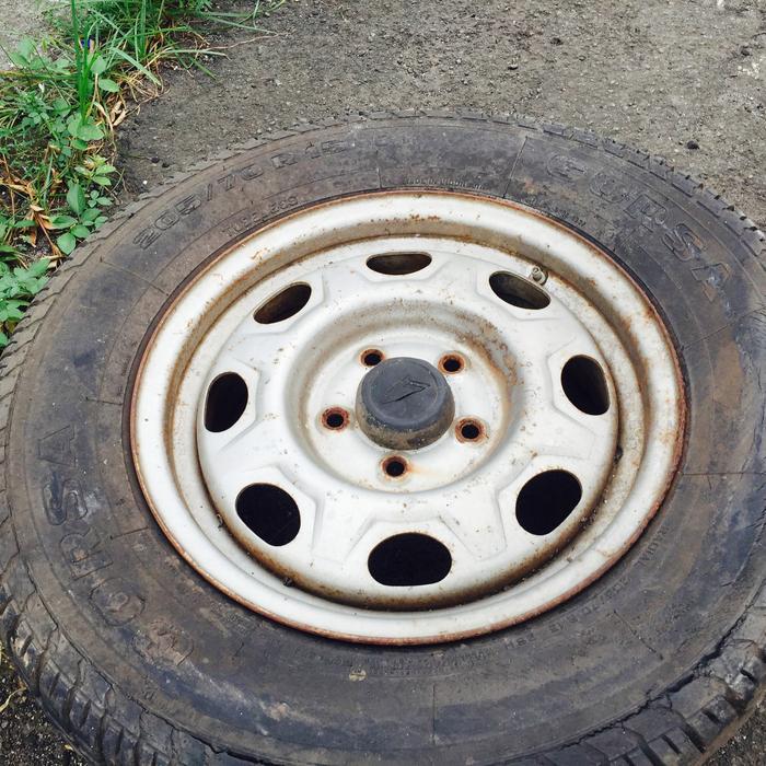 Velg kaleng original taruna R15 set 4pcs kondisi copotan