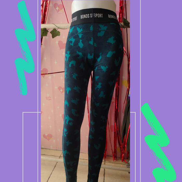 preloved celana legging motif bonds sport