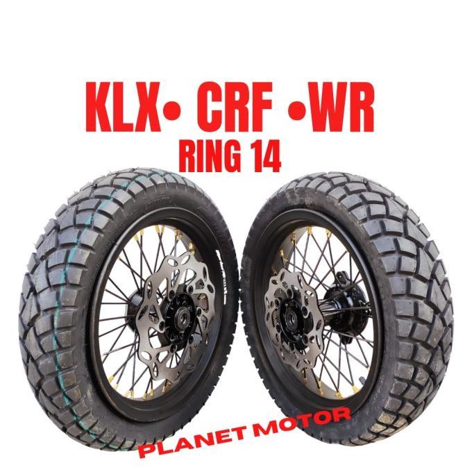 Velg Supermoto Ring 14 Honda CRF 150 L Sama Ban Paket Komplit Ring 14