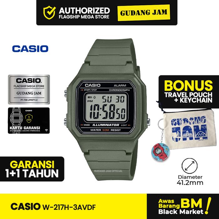 Casio General W-217H-3AVDF W-217H-3A W-217H W217H W 217H