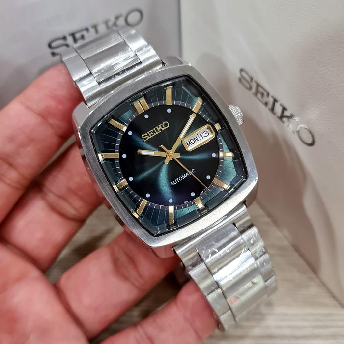 Jam Tangan Pria SKO Recraft Series SNKP27 Green Dial Silver Steel | Automatic