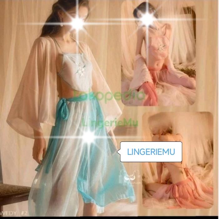costume sexy lingerie baju tembus pandang