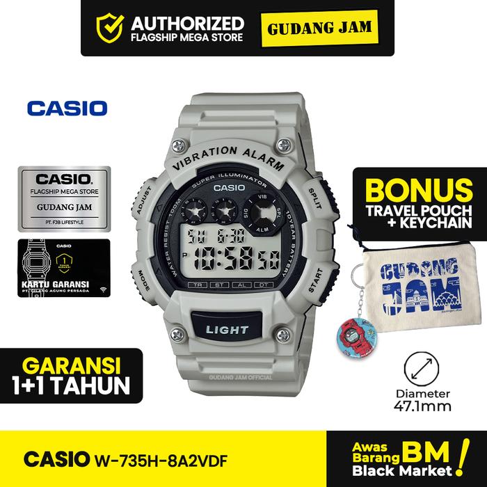 Jam Tangan Digital Pria Casio W-735H-8A2VDF W 735H