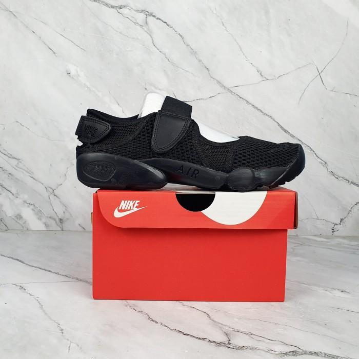 Sepatu Wanita/Pria Nike Air Rift Ninja Triple Black Terlaris