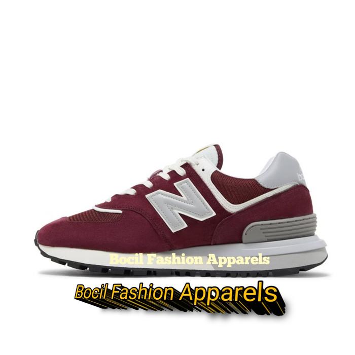 Sepatu NB New Balance 574 Rain Cloud Legacy Red Garnet Grey Classic [ 100% BNIB ] Brand New Include 