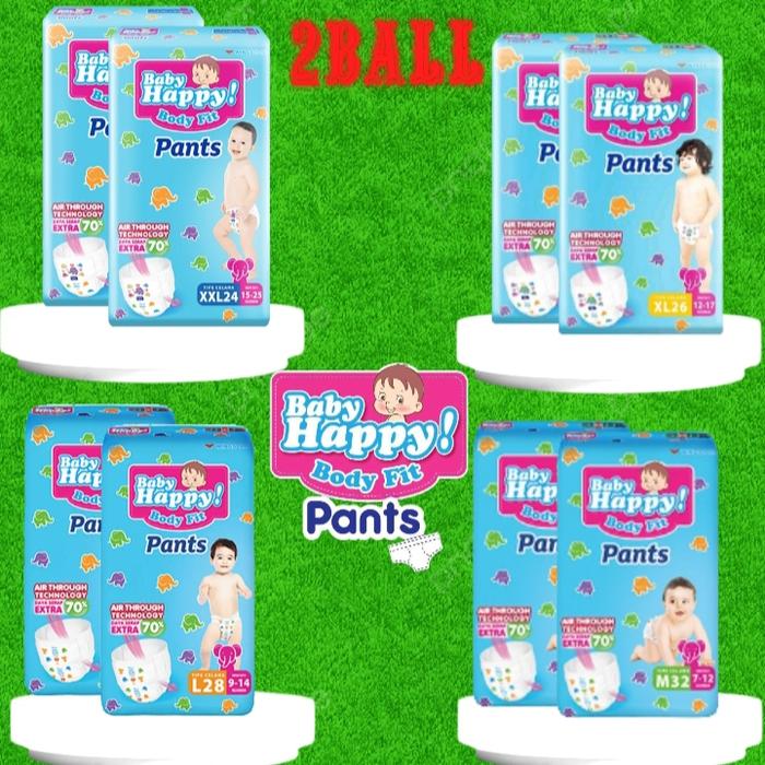 baby happy pants paket 2ball diapers