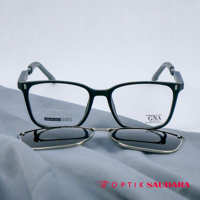 Optik Saudara - Frame Gna - Kacamata Clip On Pria Simple Fashionable F GNA M5543 C2 54 CLIP ON