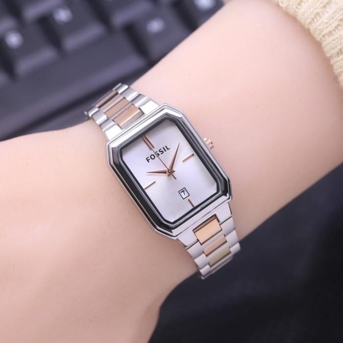 Jam Tangan Wanita Fossil Kotak Rantai Terlaris