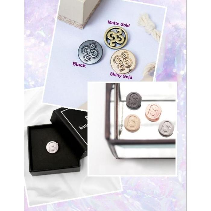 geraihijab_id Buttonscarves Round Signature Brooch, Vintage Brooch, Heaven Lights Bros Autonoma, Ayu