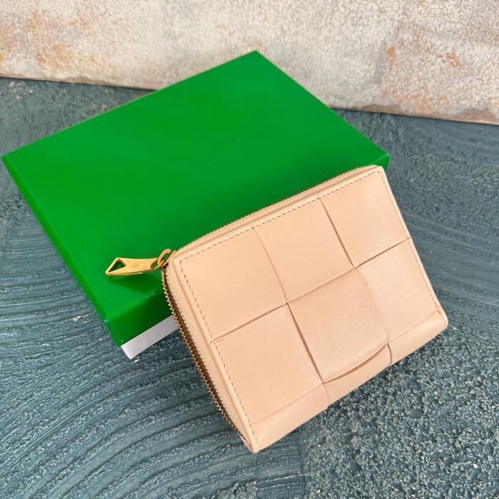 Compact Wallet Beige 12 x 9 x 3 cm