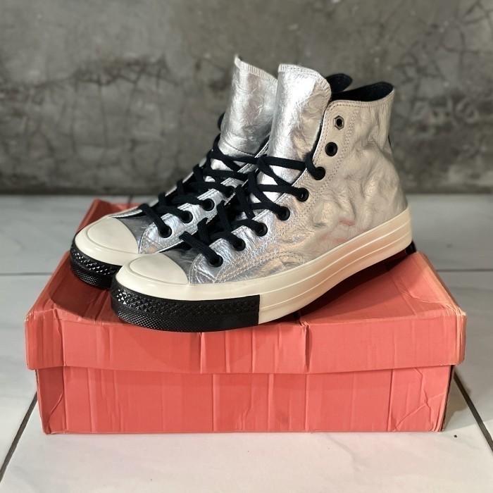 Converse CT 70 flight school silver metallic leather 70s not one star john varvatos back pack pro bl