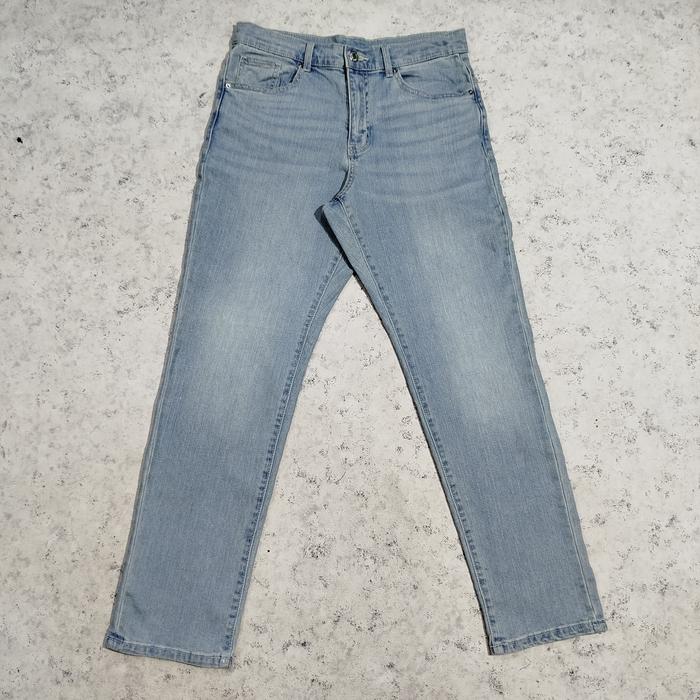 Celana panjang jeans denim fading 8SECONDS bahan strecth
