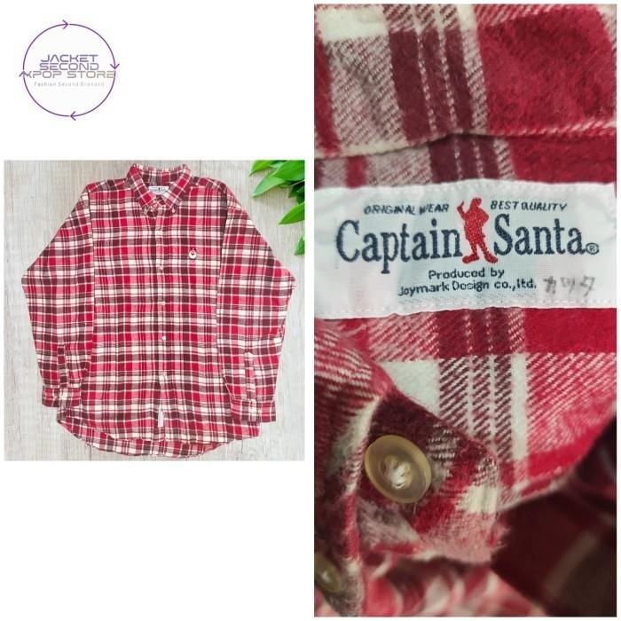 Kemeja Oxford Christmast Casual Captain Santa Second Branded XL p2