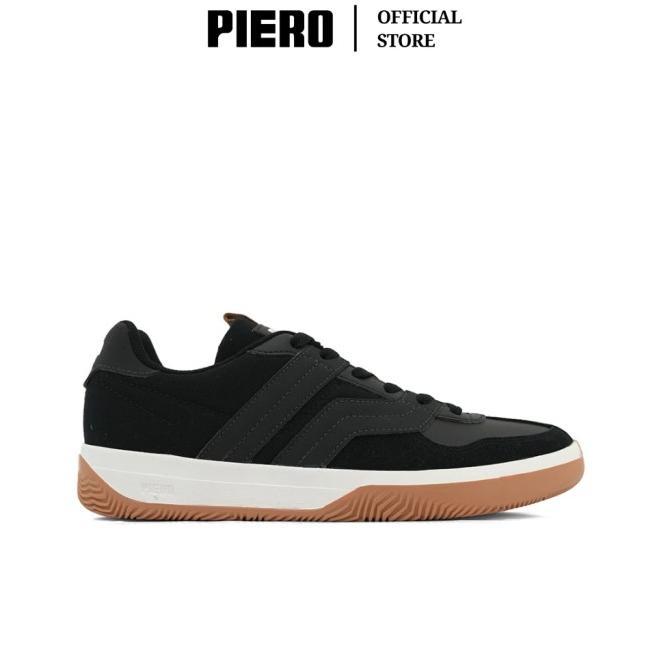 PIERO SEPATU SNEAKERS PRIA DBR BLACK RAVEN GUM PIE1000005
