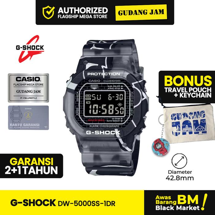 GShock DW-5000SS-1DR DW-5000 DW5000SS DW5000 Garansi Resmi 2 Tahun