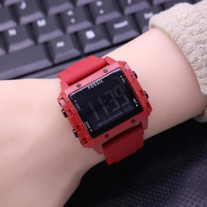 Jam Tangan Pria Wanita Fossil Digital Kotak Terlaris