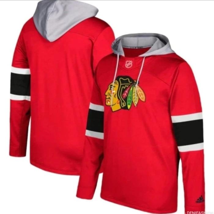 Men's Chicago Blackhawks adidas Red Platinum Jersey Pullover Hoodie