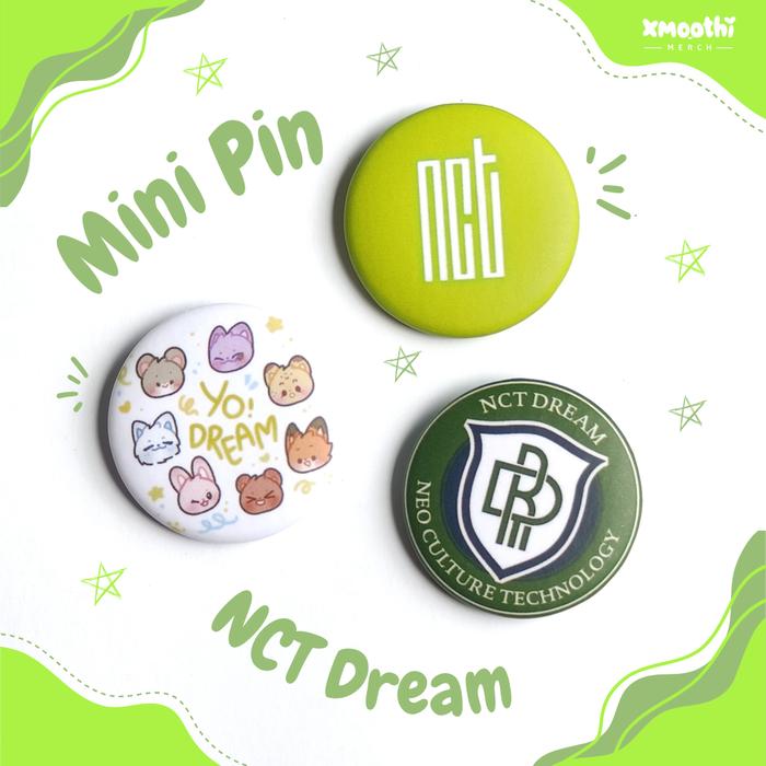 NCT DREAM MINI BUTTON PIN - NCTZEN - KPOP MERCHANDISE - Pin Bros KPop - JAEMIN JENO HAECHAN CHENLE M