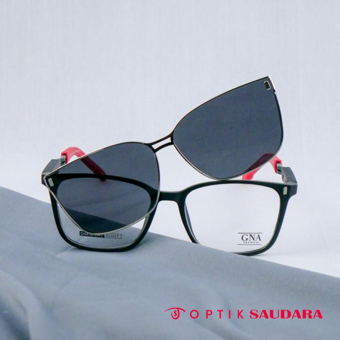 Optik Saudara - Frame Gna - Kacamata Clip On Pria Simple Fashionable F GNA M5543 C4 54 CLIP ON