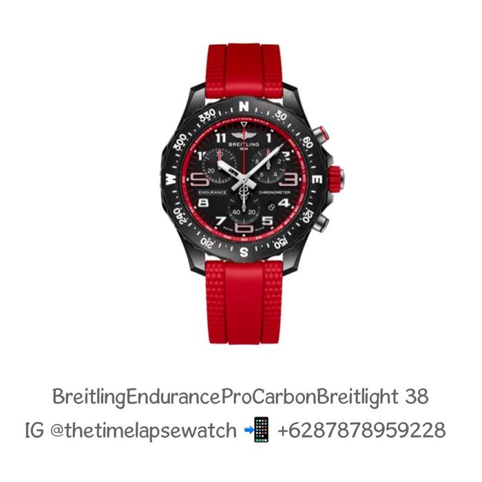 Breitling Endurance Pro Red Carbon Breitlight Chronograph Quartz 38 - New in Box
